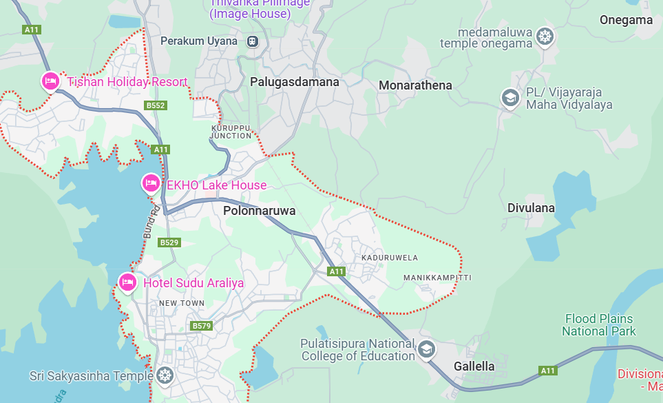 Polonnaruwa Map